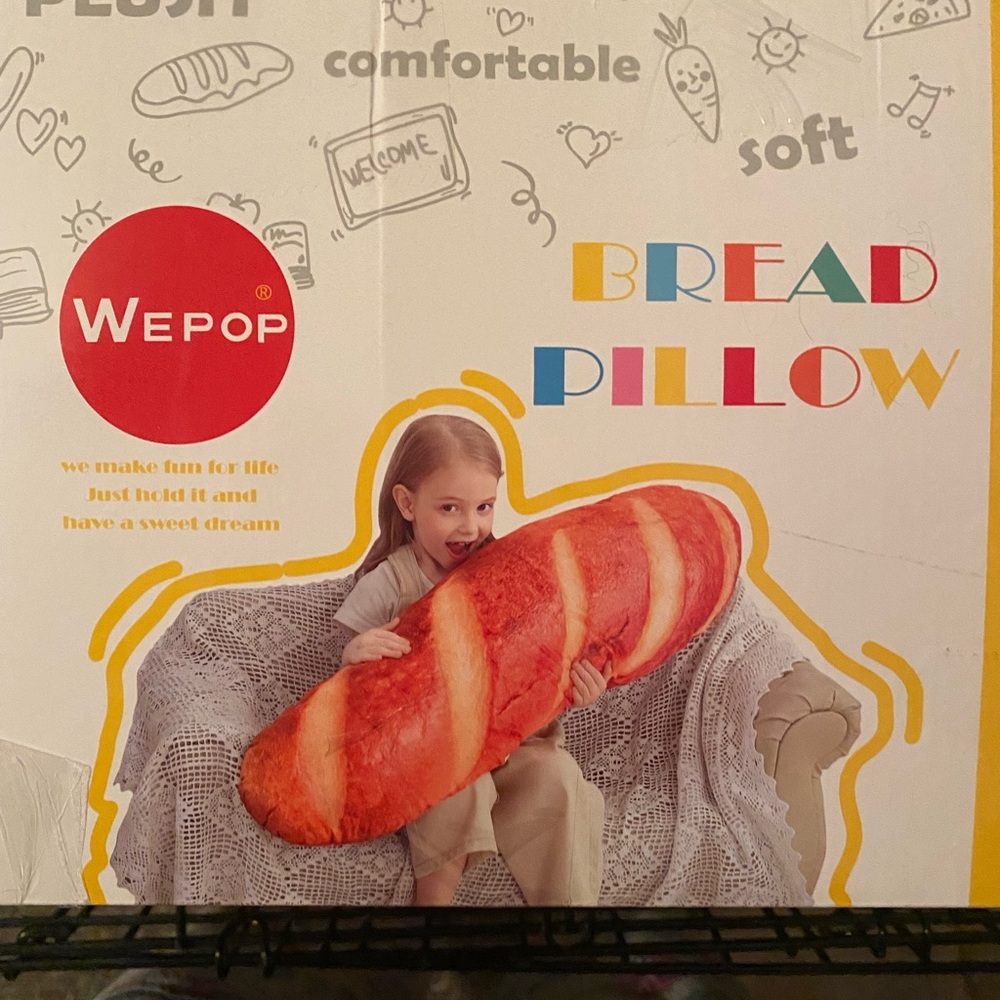 Brand 🆕  Bread Body pillow! Perfect for a joke or for a child’s room!